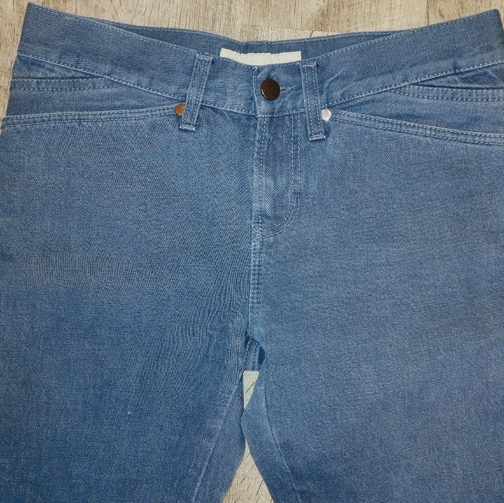 Stella McCartney RARE Smooth Finish Trim Pocket Straight Leg Business Jeans - Picture 4 of 16